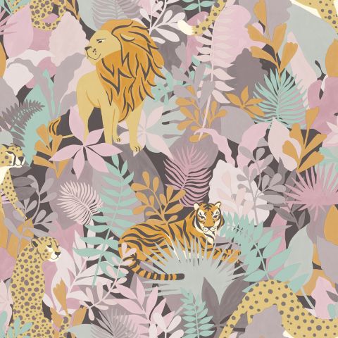 Dutch Wallcoverings - Animal Kingdom Pink 13070