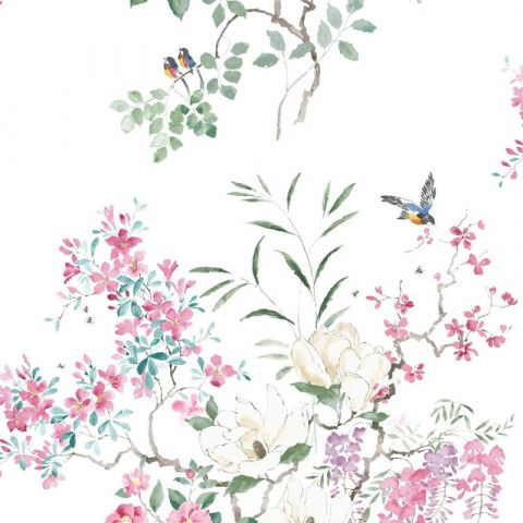Sanderson Waterperry Magnolia and Blossom Panel A 216305
