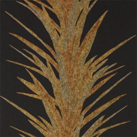Sanderson The Glasshouse Yucca Charcoal/Gold 216651