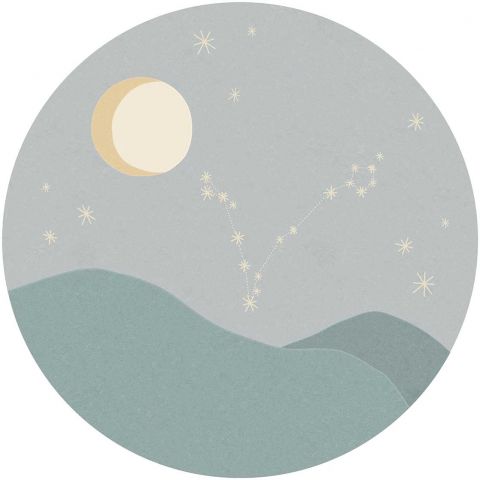 Eijffinger Explore Star Sign Circles - Pisces Bleu