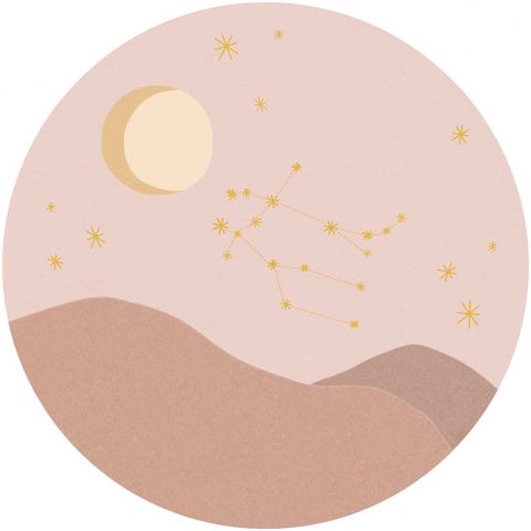 Eijffinger Explore Star Sign Circles - Gemini Rose