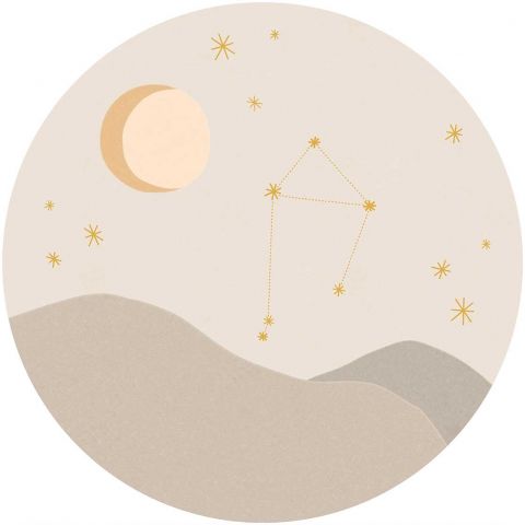 Eijffinger Explore Star Sign Circles - Libra Beige