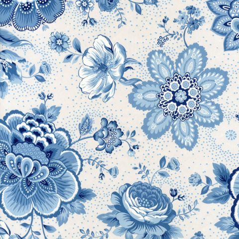 Pip Studio III tapete Folklore Chintz Light Bleu 341012