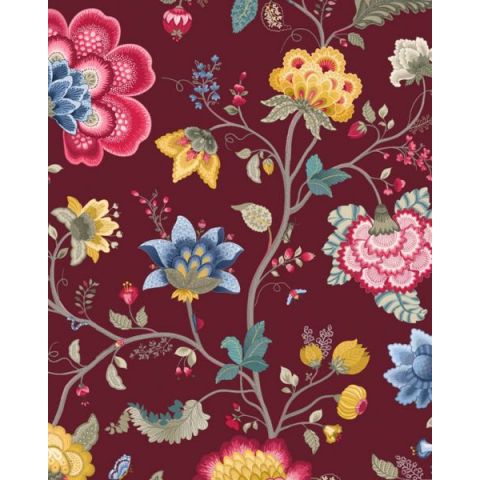 Pip Studio III tapete Floral Fantasy Burgundy 341033