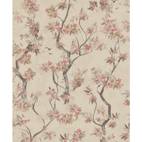 Dutch Wallcoverings First Class - Patagonia Folia Taupe Red 36221