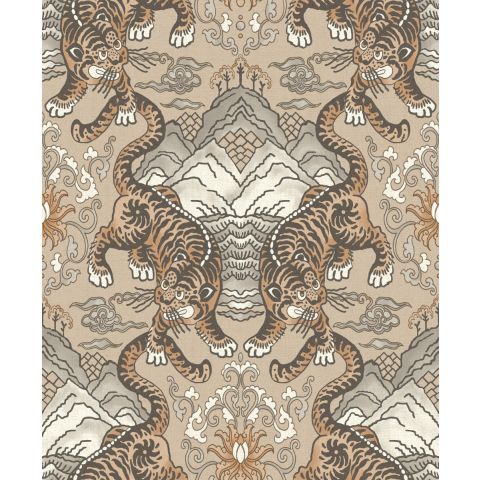 Dutch Wallcoverings First Class - Khalili Tora Taupe 65910