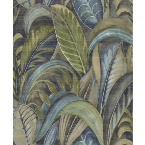 Dutch Wallcoverings First Class - Khalili Raffia Navy 65941