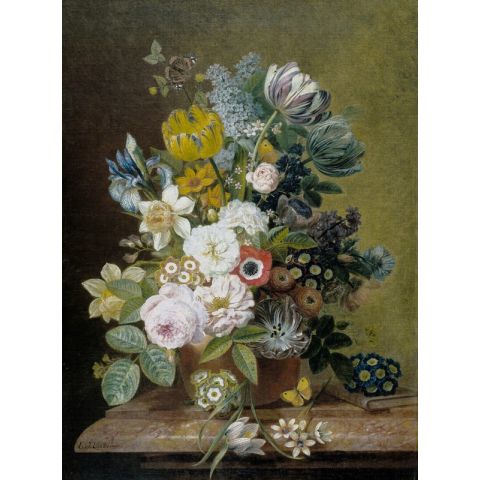 Dutch Wallcoverings Painted Memories II Still Life With Flowers IV 8045