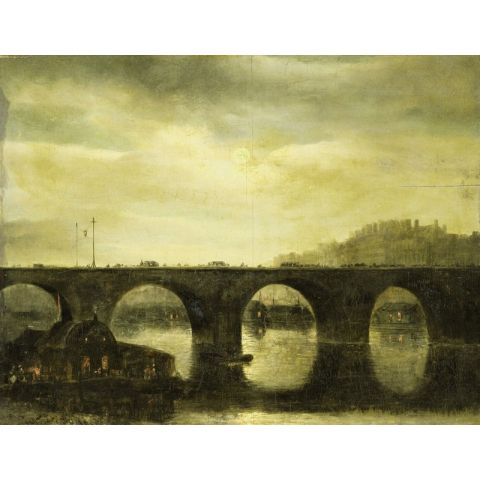 Dutch Wallcoverings Painted Memories II Bridge over the Seine 8060