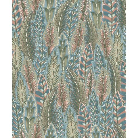 Dutch Wallcoverings First Class Amazonia Amherst Corl Bleu 91302