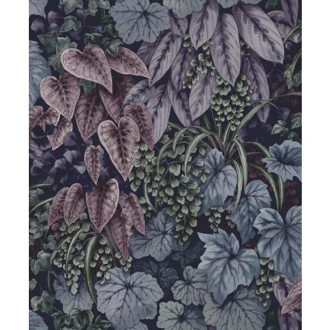 Dutch Wallcoverings First Class - Cascading Gardens - Cascading Garden Plum 91362