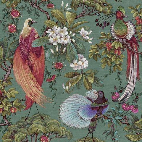 Dutch Wallcoverings First Class - Cascading Gardens - Yasuni Green 91401