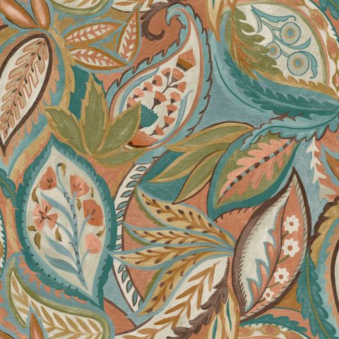 Dutch Wallcoverings First Class - Xanadu Amaira Orange 91481