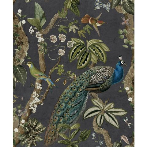 DUTCH WALLCOVERINGS FIRST CLASS - CASSIA CHARCOAL 91741