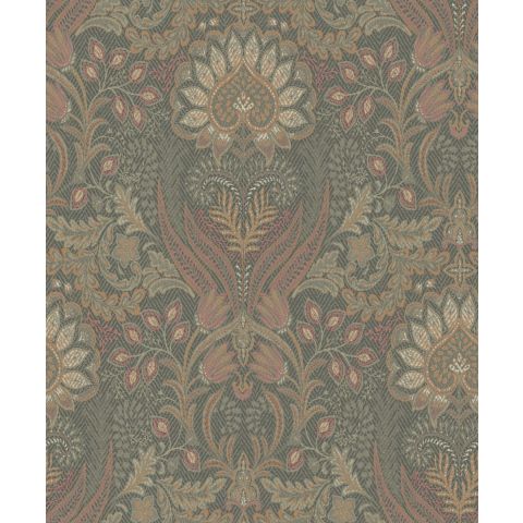 Dutch Wallcoverings First Class - Khalili Tahini Glass Bead Burnt Orange 99410