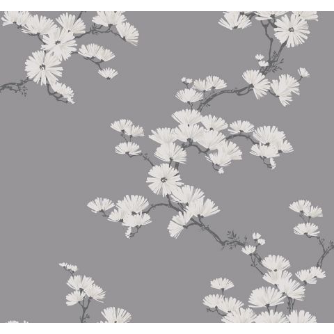 Dutch Wallcovering First Class Navy Grey & White BL70508