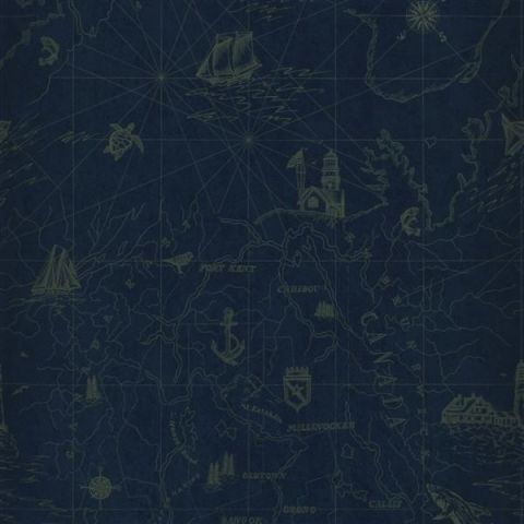 Ralph Lauren Signature Islesboro Paper - Seasport Map Royal PRL5027/04